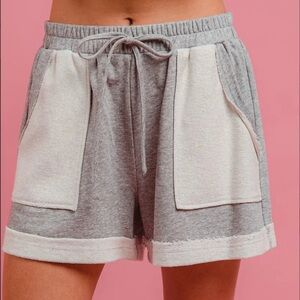 NWT BiBi French Terry Shorts - Heather Grey - S, M, L, XL
